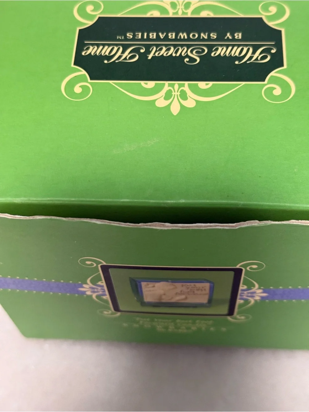 Department 56 Decorative Purple Wax Candle with Cream Plaque